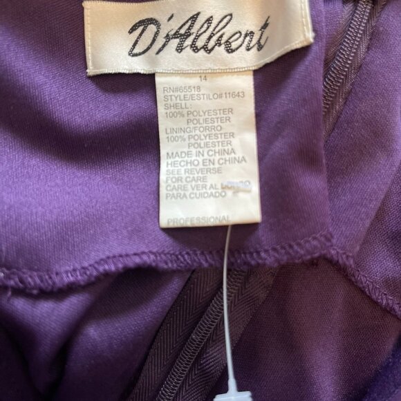 Cocktail Dress, deep purple with beading under bodice, NWOT
***STUNNING** - Picture 5 of 5